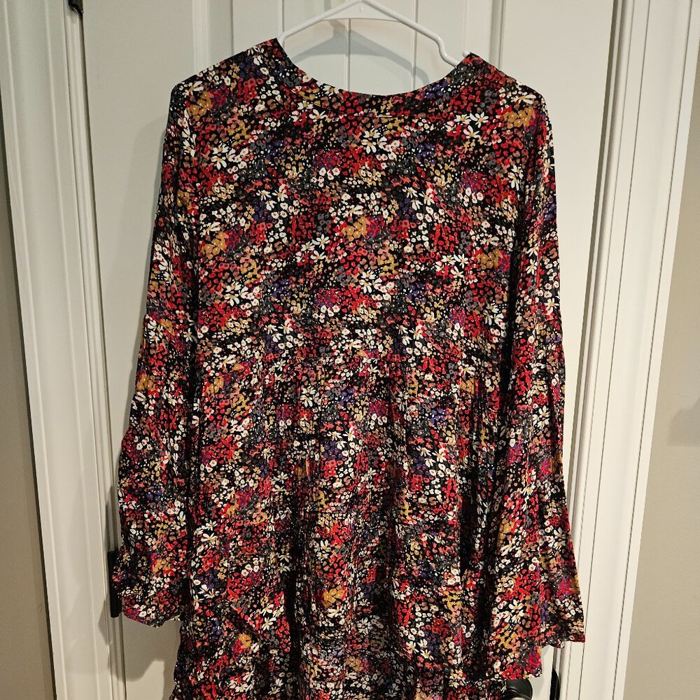 Fall Floral Shelby Tunic Blouse
